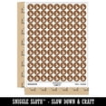 thumbnail image 2 of Graceful Ballerina Leaping 200+ Round Stickers - Brown - Matte Finish - 0.50" Size, 2 of 3