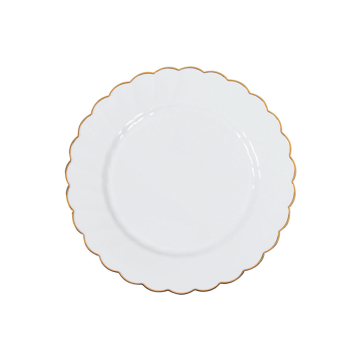 Prem Elegance Dessert Plates W/Gold Edge Party Supplies 25 Pieces