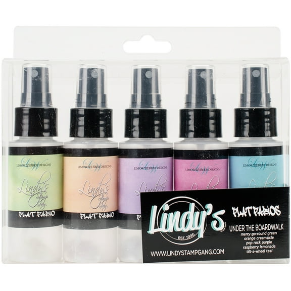 Lindy's Stamp Gang Flat Fabios 2oz 5/Pkg-Under The Boardwalk