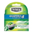 thumbnail image 1 of Cartuchos para afeitar Schick Quattro titanium 4 sensitive para afeitar 1 paquete con 4 pzas, 1 of 3