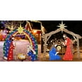 thumbnail image 4 of Belén Navideño Iluminado, Decoración De Belén Al Aire Libre, Sagrada Familia para Decoración Navideña De Jardín En El Patio De Navidad (Estilo 1, 27 Cm), 4 of 5