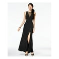 thumbnail image 1 of MORGAN & CO Robe Crayon Formelle Noire Transparente Sans Manches Col en V Longueur Complète pour Femmes 12, 1 of 1