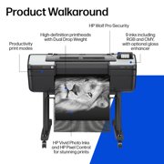 HP DesignJet Z9+ 24 Large Format PostScript Inkjet Printer, Bundle with Black Ink Pack