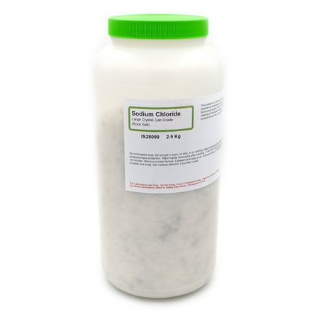 Crystalline Laboratory-Grade Sodium Chloride, 2.5kg - The Curated Chemical Collection