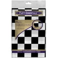 Black & White Checkered Round Table Covers