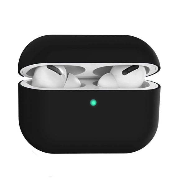 WUWOCJ Case Compatible with Airpods Pro,Soft Silicone Skin Case Cover Shock-Absorbing Protective Case (Black)