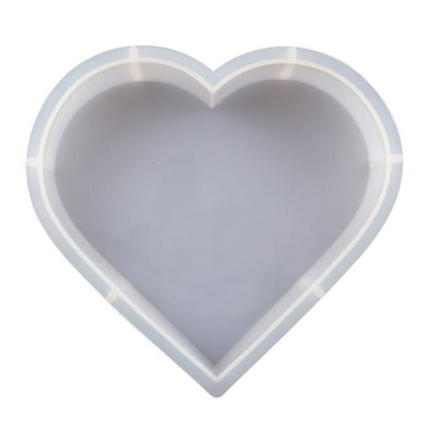 Molde de silicona DIY en forma de corazón para resina de cristal