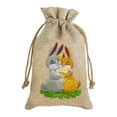 thumbnail image 1 of Binwennn Easter Bunnies Egg Storage And Decoration Bag Funny And Adorable Rabbit Designed Zippered Candy Wrap For Festive And Organization Canvas Storage with Lids Bag Storage, 1 of 6