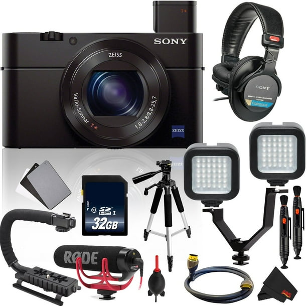 Sony CyberShot DSCRX100 III Digital Camera Vlogging Kit Rode Mic