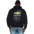 thumbnail image 3 of JH Design Men's Chevy Pullover Hoodie American Flag 2 Sided Sweatshirt, 3 of 7