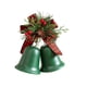 thumbnail image 2 of pstuiky Campanas dobles retro para decoración navideña, colgantes para árbol de Navidad, adorno para el hogar, 2 of 6