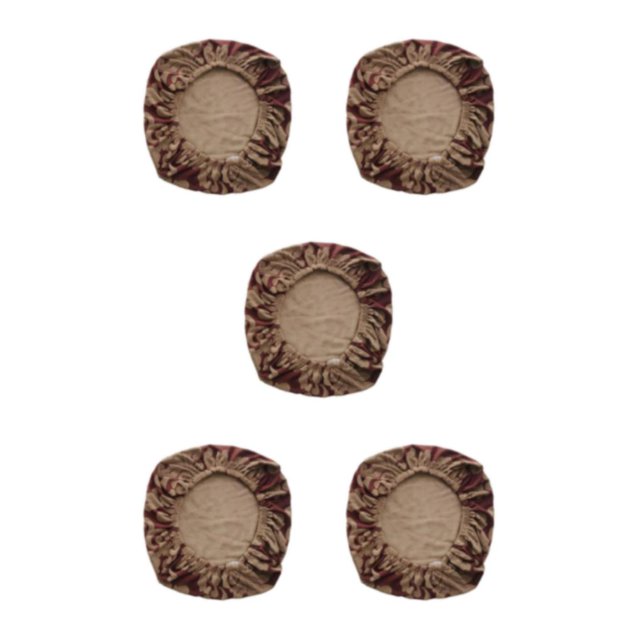 Guardoinrt Soft and Breathable Swivel Chair Cover Seating Experience Brick red Cushion Cover 5Set