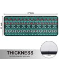 thumbnail image 5 of Kitchen Rugs Sets Of 2,Turquoise Boho Tribal Triangles and Arrows Pattern Anti Fatigue Kitchen Mat Rugs Non Slip Washable,Decorative Kitchen Floor Mats for Kitchen,Sink,Laundry,17"x47"+17"x47", 5 of 5