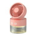 thumbnail image 1 of Binwennn Twin Window Fans Windows Fans Mini Small Fan Desktop Fan Turbine Foldable Cool Wind Humidification Spray Fan Practical Small Fan Functional Humidifier Fan (Rechargeable), 1 of 5