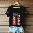 thumbnail image 4 of Trgacdwlo 1776-2026 250 Anniversary Shirts Flag Print Independence Day Women's Graphic T Shirts Patriotic Womens 4th of July Shirts, 4 of 4