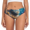 thumbnail image 1 of Fotbe Colorful Planet Universe Calzones Estampados para Mujer – Ropa Interior de Algodón, Cómoda, Suave y Elástica-Small, 1 of 6