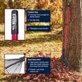 24-Tine Heavy Duty Thatching Garden Rake for Leaves and Yard Debris ...