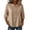#0476-Coffee, variant on Womens Embroidered Blouses Mandarin Collar 3/4 Sleeve Solid Color Shirts Casual Loose Lightweight Soft Comfy Daily Wear Tops Gift