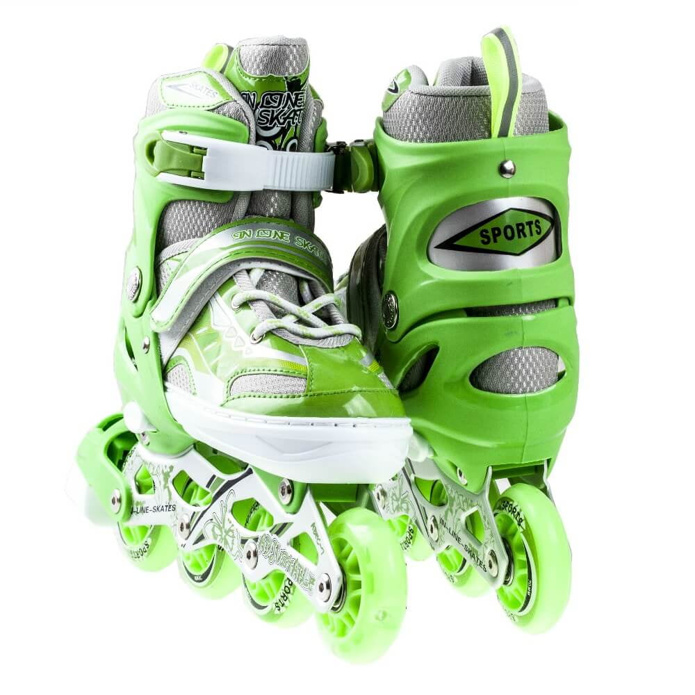 Size 6-10 Adjustable Kids Light Up Inline Skates - Walmart.com