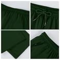 thumbnail image 6 of Domuza Mens Lightweight Hiking Pants Drawstring Stretch Wasit Athletic Fishing Pants 2026 New Outdoor Running Workout Active Track Pants Dark Green 2XL, 6 of 7