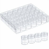 30 Grids Diamond Painting Storage Containers, Portable Bead Art Organizer Case with Lids for Crafts, Jewelry DIY