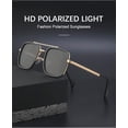 thumbnail image 2 of Retro Square Polarized Driving and Cycling Sunglasses for Men and Women (Color : A, Size : 1), 2 of 4