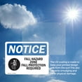 thumbnail image 6 of (2 Pack) Fall Hazard Zone Fall Protection Sign, 6 of 7