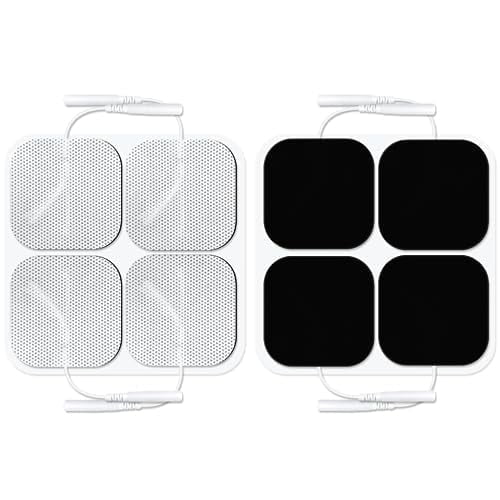 Easy@home 16 2" x 2" Re-useable TENS and EMS Carbon Electrode Pads