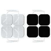 Easy@home 16 2" x 2" Re-useable TENS and EMS Carbon Electrode Pads