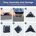 thumbnail image 6 of Pet Soft Collapsible Dog Crate - 26 Inch Portable Travel Dog Crate for Puppy/Small Dogs Indoor & Outdoor, 3-Door Pet Crate with Durable Mesh Windows & Storage Bag, Blue, 6 of 6