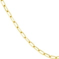 thumbnail image 4 of 14K Yellow Gold Men & Women's 18" 5.25mm Diamond Cut Paper Clip Chain Necklace, 4 of 4