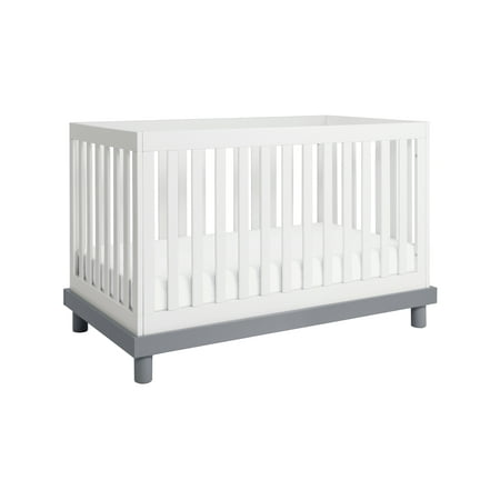 Baby Mod Olivia 3 In 1 Convertible Crib In Grey White Walmart