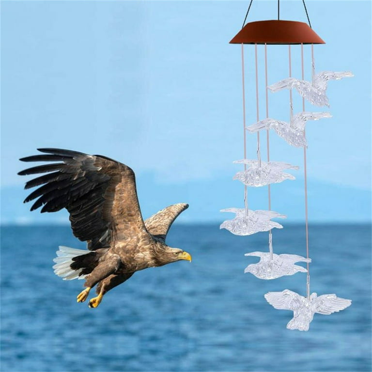 Save Money 30% off Solar-Eagle Wind Chime Light Spinners Spiral String  Hanging Outdoor Garden Decor