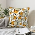 thumbnail image 6 of Kll Giraffes Head Decorative Throw Pillow Covers Velvet Soft For Couch Sofa Bedroom Living Room Outdoor -16"X16", 6 of 8