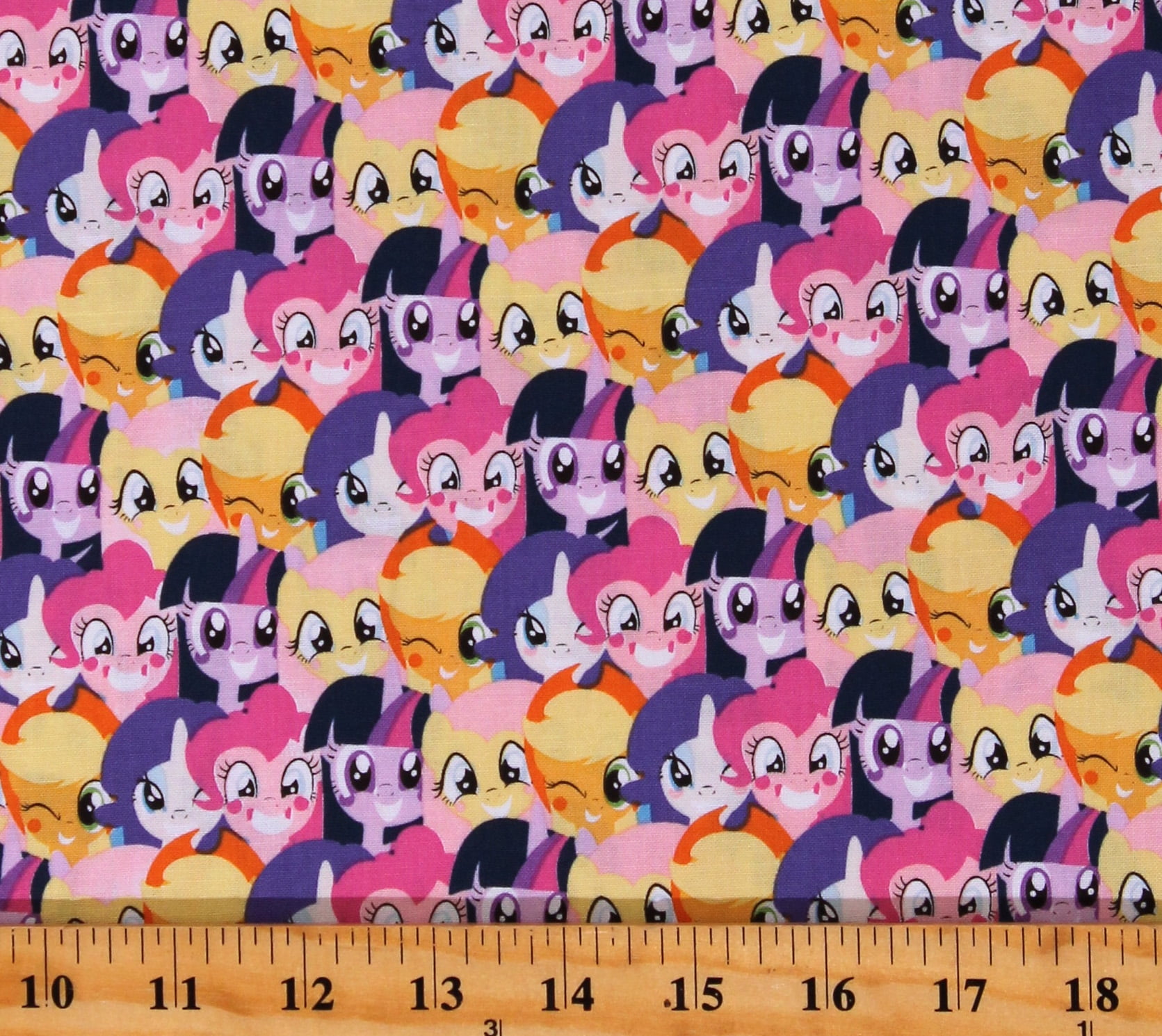 My Little Pony Best Friends 100% Cotton Fabric Sold By 14, 9 x 44