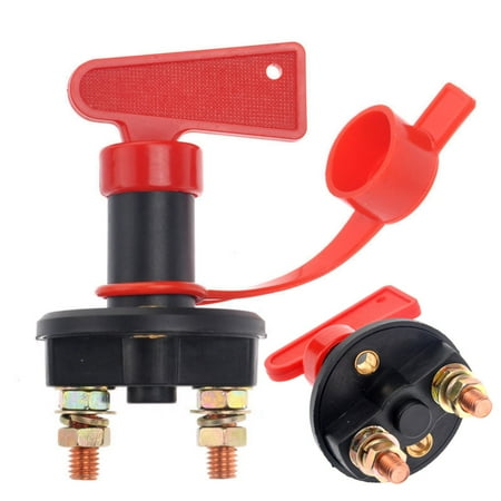 Dc 12v 24v Vehicle Auto Car Truck Boat Battery Isolator Disconnect Dc 12v 24v Vehicle Auto Car Truck Boat Battery Isolator Disconnect Cut Off Switch With Removable Key Black Red