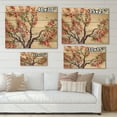 thumbnail image 4 of Designart 'The Blossoming Tree With Red Flowers I' Traditional Print on Natural Pine Wood, 4 of 5