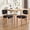 Black, variant on PORKISS Upholstered Dining Chairs Set of 2, Mid-Century Kitchen Chairs with Solid Wood Legs and Cushioned Wingback for Kitchen, Beige
