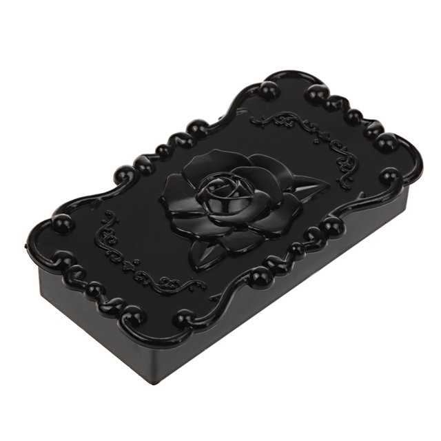 Caja de pestañas de pestañas vacía Caja de joyería Contenedor de almacenamiento de pendientes Negro Zulema Pestañas de pelo