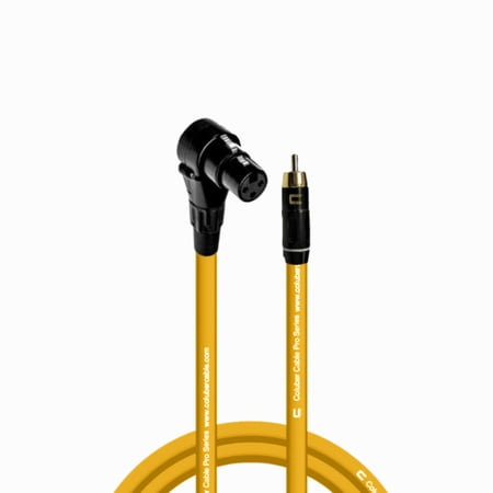 Coluber Cable Balanced Right Angle XLR Female-RCA Male 3-Pin Audio Connector