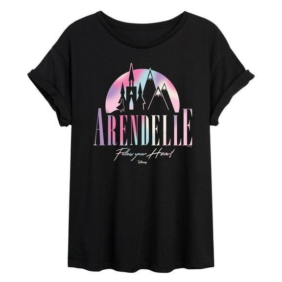 Frozen - Arendelle Destination - Women's Oversized Graphic T-Shirt