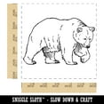 thumbnail image 2 of Curious Grizzly Bear Self-Inking Rubber Stamp Ink Stamper - Red Ink - Large 1-1/2 Inch, 2 of 7
