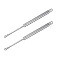 thumbnail image 1 of Unique Bargains 2Pcs 10 Inch 20Ib/89N Silver Tone Lift Supports Struts Shocks Gas Spring Universal for RV Car Truck Boat, 1 of 8