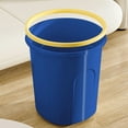 thumbnail image 6 of HongHeng Clearance Under $2.00 Kitchen Trash Can Hollow Paper Cans and Convenient Lidless Living Room Bedroom Household Plastic Trash Cans with Pressure Ring, 6 of 6