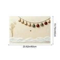 thumbnail image 4 of Christmas Decor Doormat Holiday Outdoor Front Door Rugs, Christmas Embroidered Bathroom Carpet Entrance Doormat, Snowfield & Bells Design Farmhouse Entryway Mat Rugs, Christmas Welcome Mat, 4 of 6