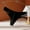 Black, variant on Women's Hollow Lace Thong Briefs Soft Cotton Lining Airy High Elastic Low Rise Underpants For Everyday Casual Wear Black,S