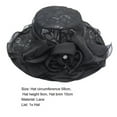 thumbnail image 6 of Shenmeida Womens Fashion Summer Elegant Wide Brim Flower Sun Hat Women Wedding Tea Party Church Travel Cap, 6 of 6