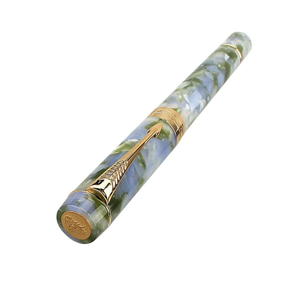 Acrylic Fountain Pen with Golden Plated Medium Nib for Men & Women