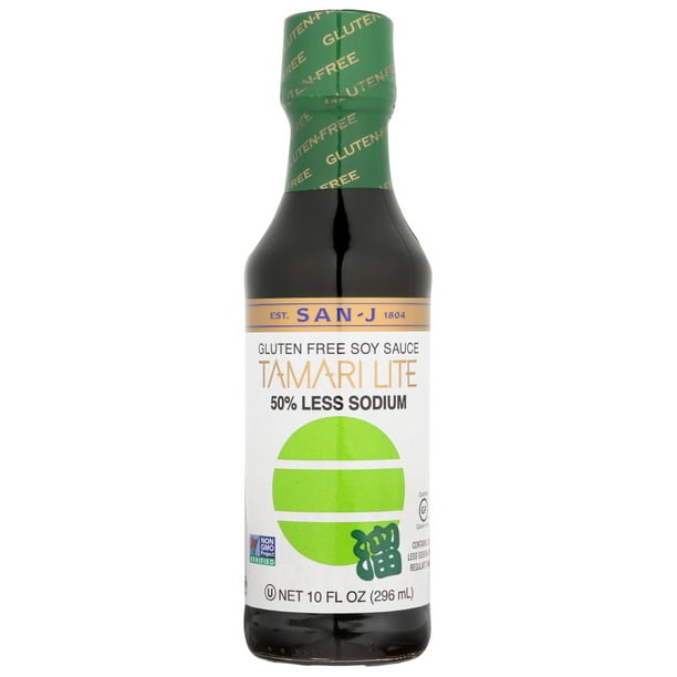San J Tamari Soy Sauce Lite, 10 Fl Oz