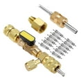 thumbnail image 1 of Amdohai Valve Core Remover Installer Tool with Dual Size SAE 1/4inch& 5/16inch Port Replacement for R22 R12 R407 R410 R404 R32 R600 A/C, 1 of 8